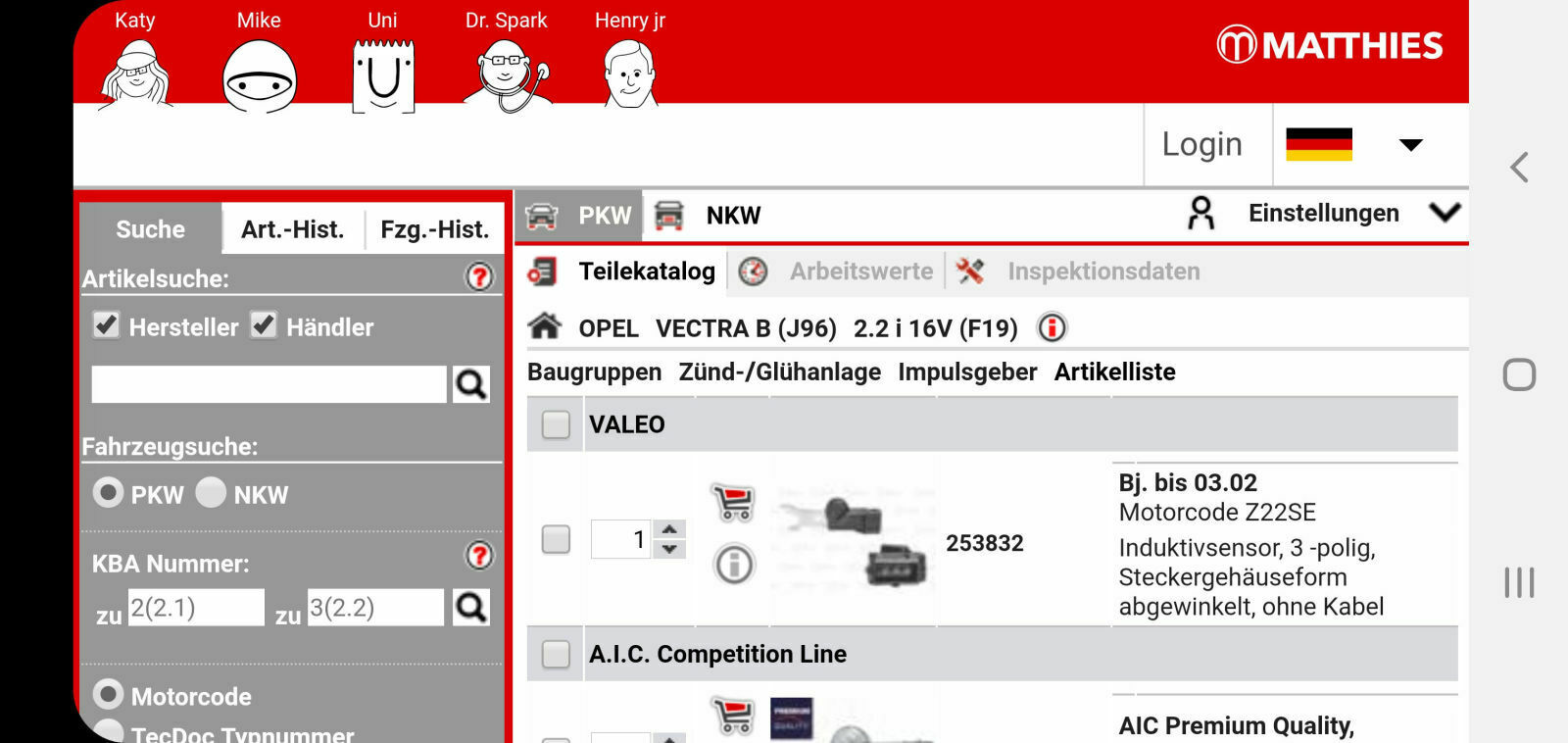 Z22SE läuft nur auf drei Zylindern.