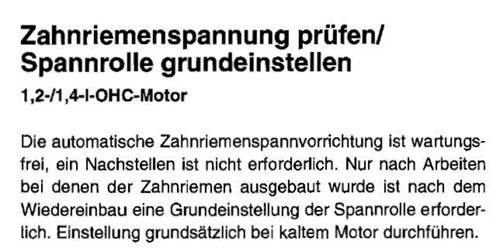 Zahnriemenspannung