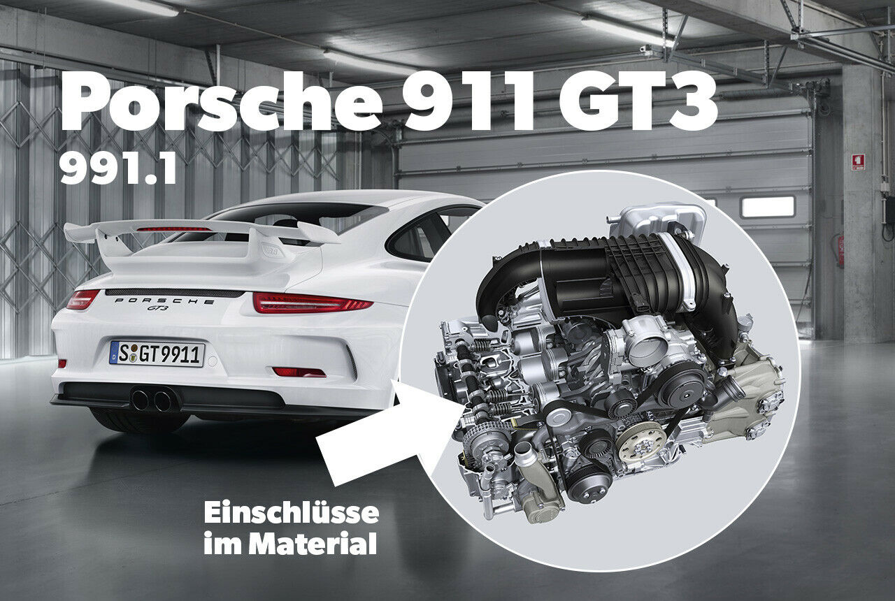 Fehler im Ventiltrieb: Der 911 GT3 hat Probleme mit Materialeinschlüssen. Porsche gibt Garantie