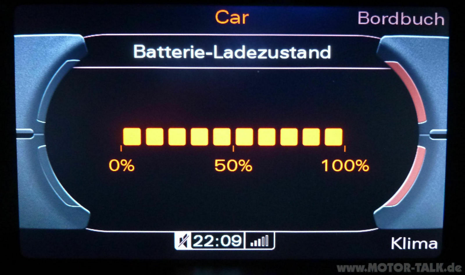 Zeigertest bei Zündung ein für MJ2009