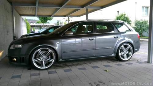 Audi RS4 mit KW-Gewinde und 20"