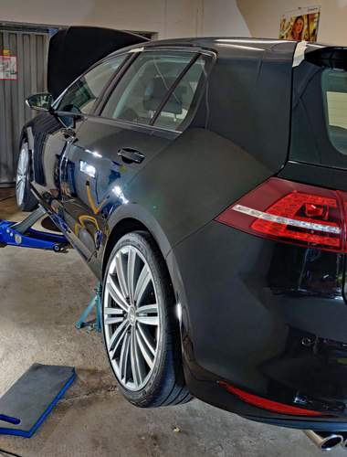 Golf unischwarz