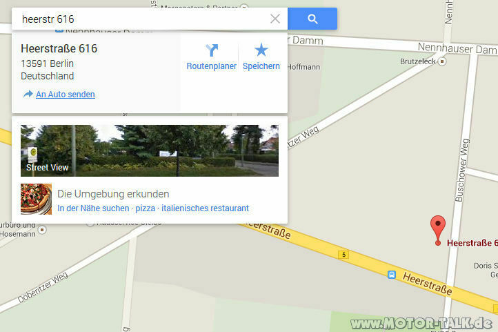 Zieleingabe "MyAudi" über das neue Google Maps