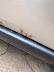 Zierleisten Rost entfernt