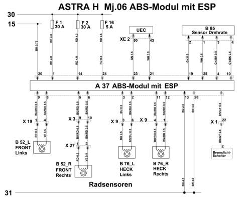 Schaltplan ESP-System