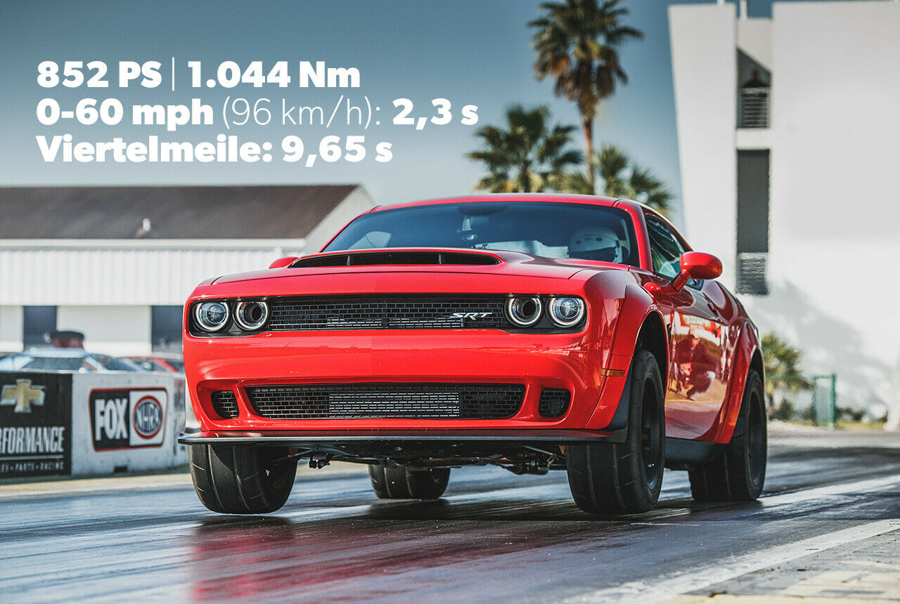 Dodge Challenger Demon: Das schnellste Serienauto auf der Viertelmeile