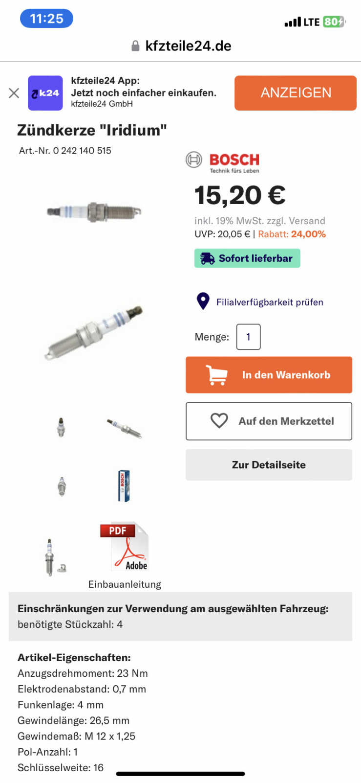 Zündaussetzer nach zündspule und zündkerzen wechsel