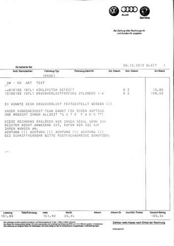 Druckverlusttest 2010