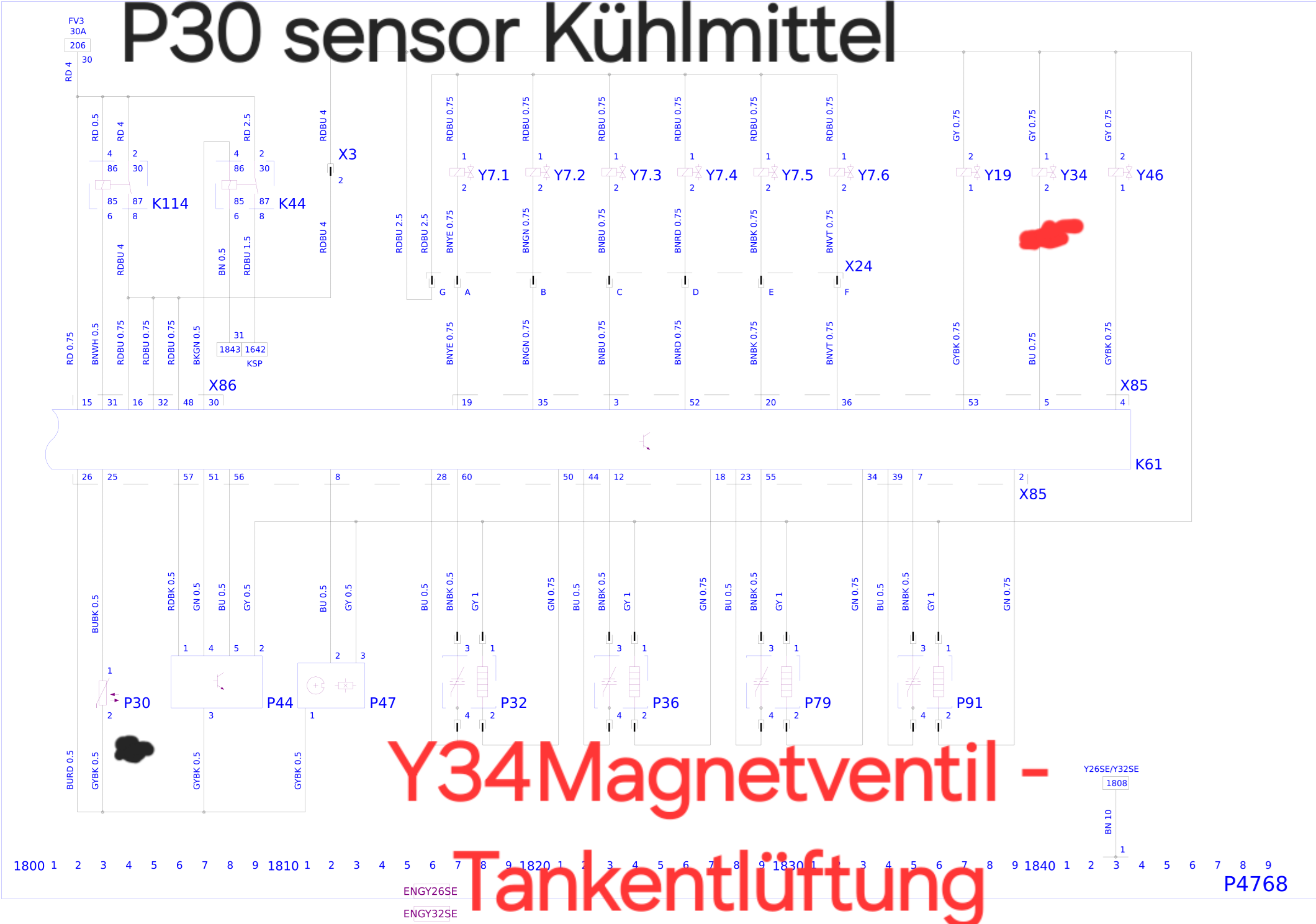 Zündspulen von Y und X Motoren