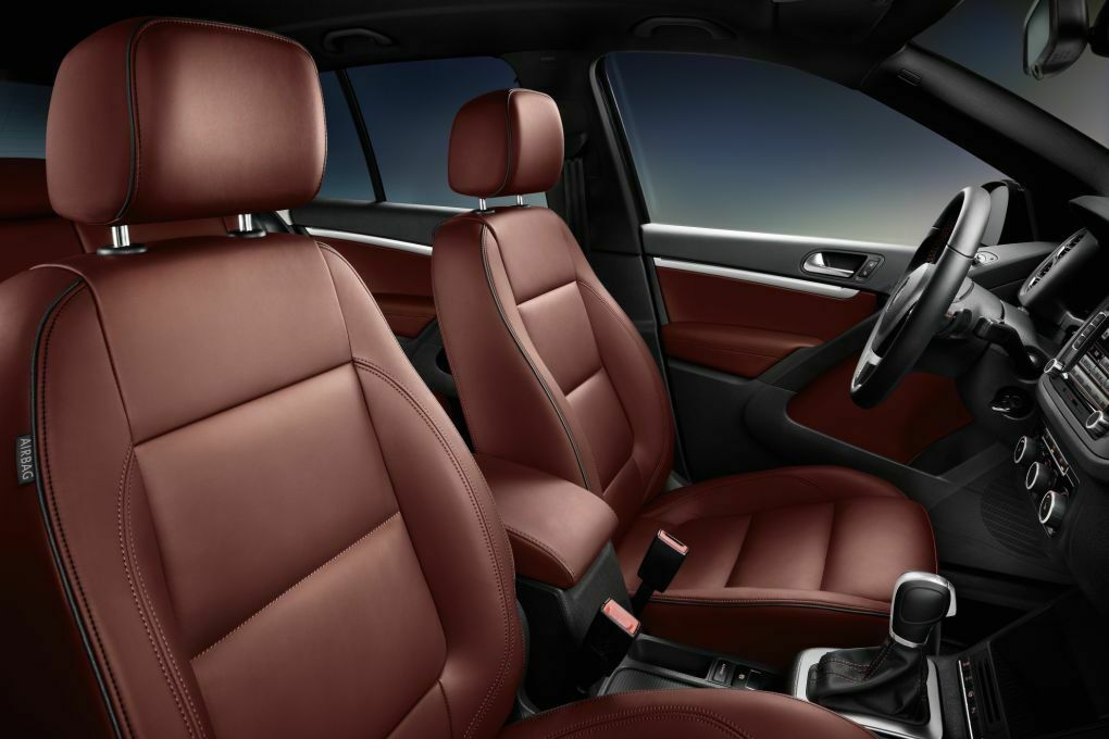 Der VW Tiguan Exclusive: Im Inneren gibts feines Leder