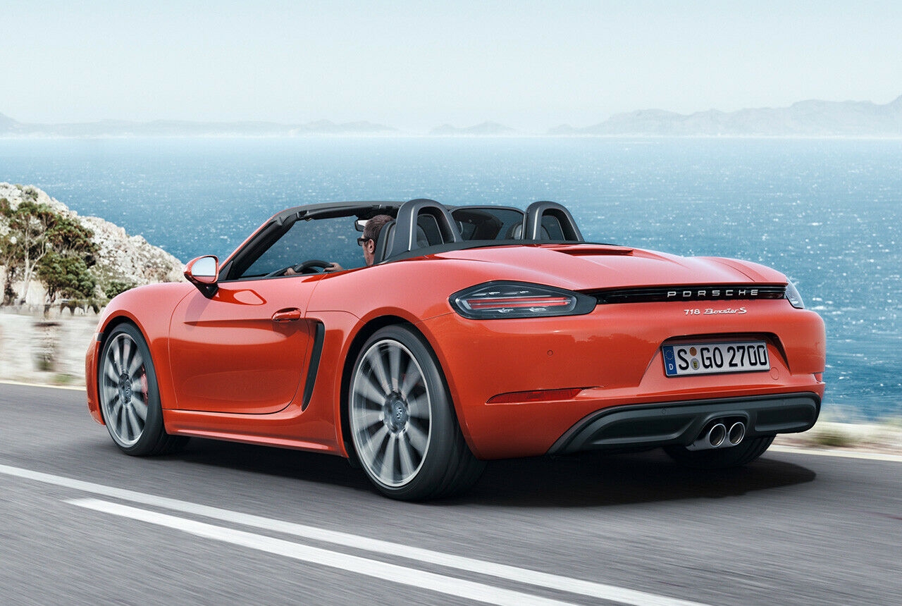 Neue Motoren im frischen Heck: Im 718 Boxster S arbeitet ein 2,5-Liter-Vierzylinder mit 350 PS