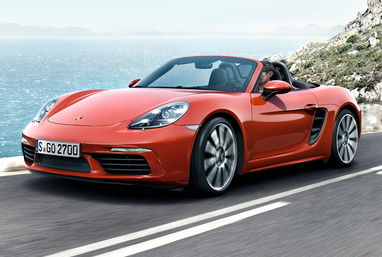 Überarbeitete Optik und vier Zylinder: Porsche zeigt das Facelift des Boxster in Genf