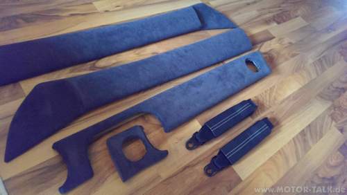 Innenraumteile mit Alcantara in Anthrazit