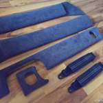Innenraumteile mit Alcantara in Anthrazit