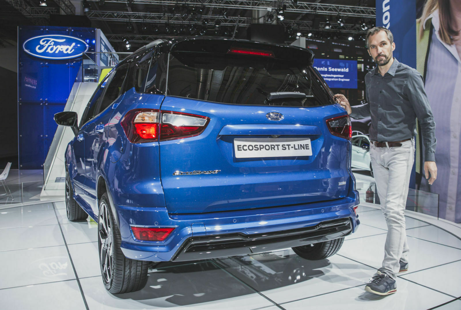 Das Ersatzrad an der Heckklappe hatte der Ecosport schon bei einem früheren Facelift verloren