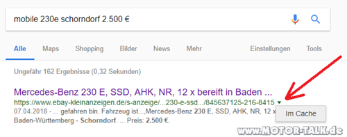 So findet ihr alte Inserate wieder