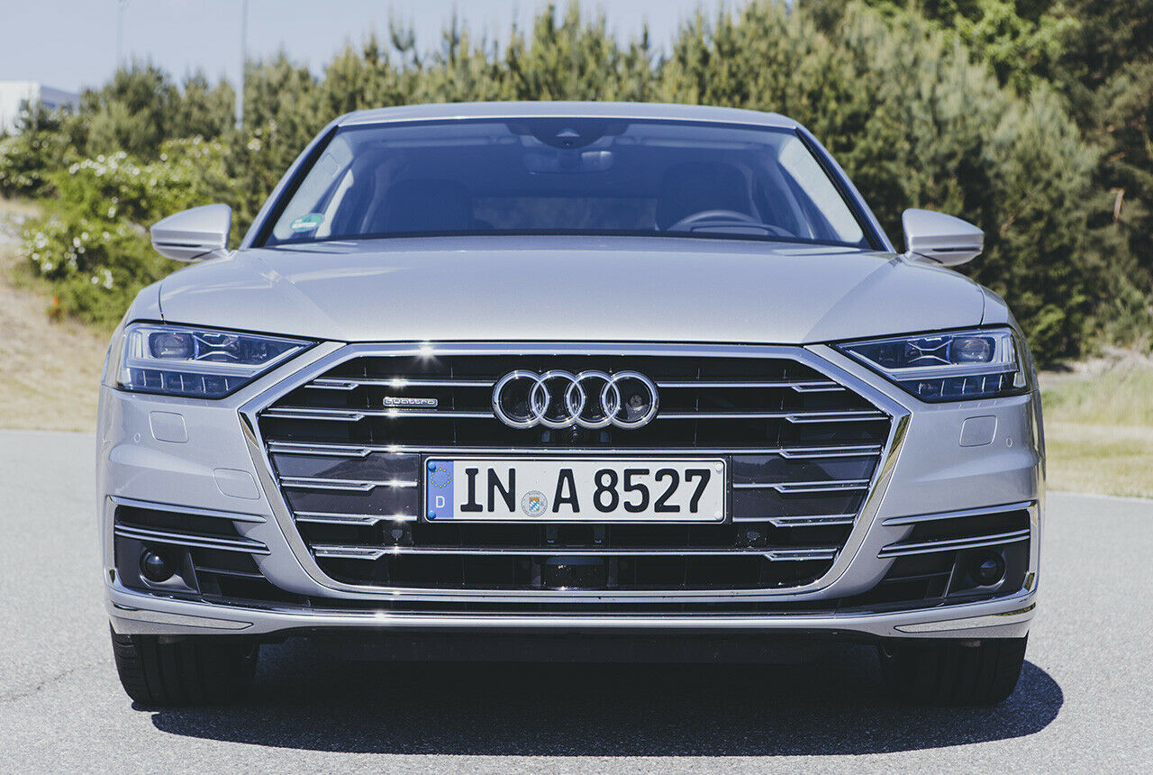 Im Audi steckt reichlich Sensor-Technik für teilautonomes Fahren, doch nicht alles davon lässt sich aktuell ausschöpfen