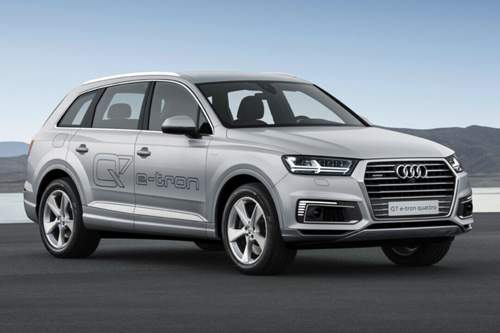 In Asien fährt der Q7 e-Tron mit einer Kombination aus Benzin- und Elektromotor, in Europa mit einem Diesel-Hybrid