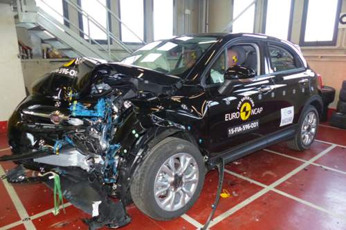 So sah der Fiat 500X nach dem Frontal-Crash aus