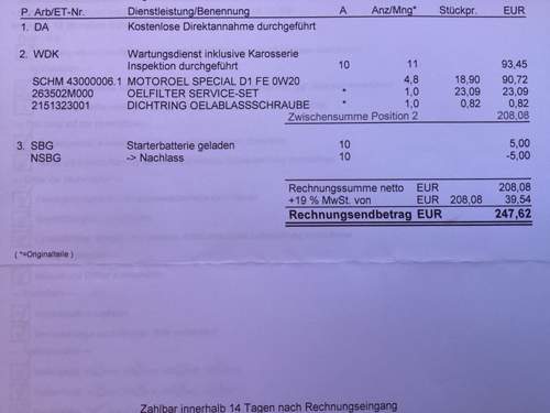 KIA-1.Wartung