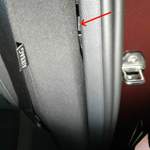 Airbag Haltehaken im Blech