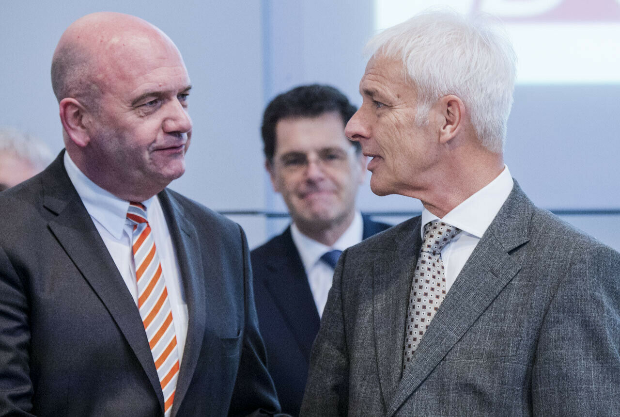 VW-Betriebsratschef Bernd Osterloh und Konzernchef Matthias Müller