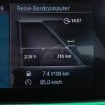 Manchmal stehen sogar Werte unter 8 l/100 km auf dem (recht genauen) Bordcomputer.