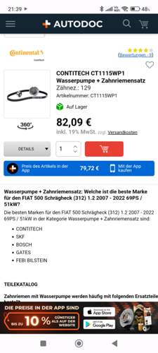 Zahnriemensatz
