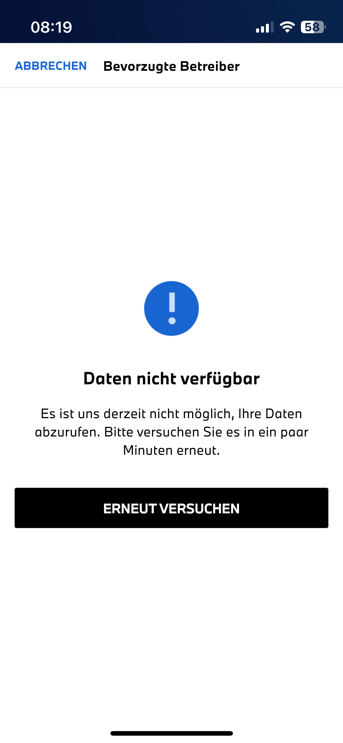 MyBMW - Bevorzugte Ladestationsbetreiber