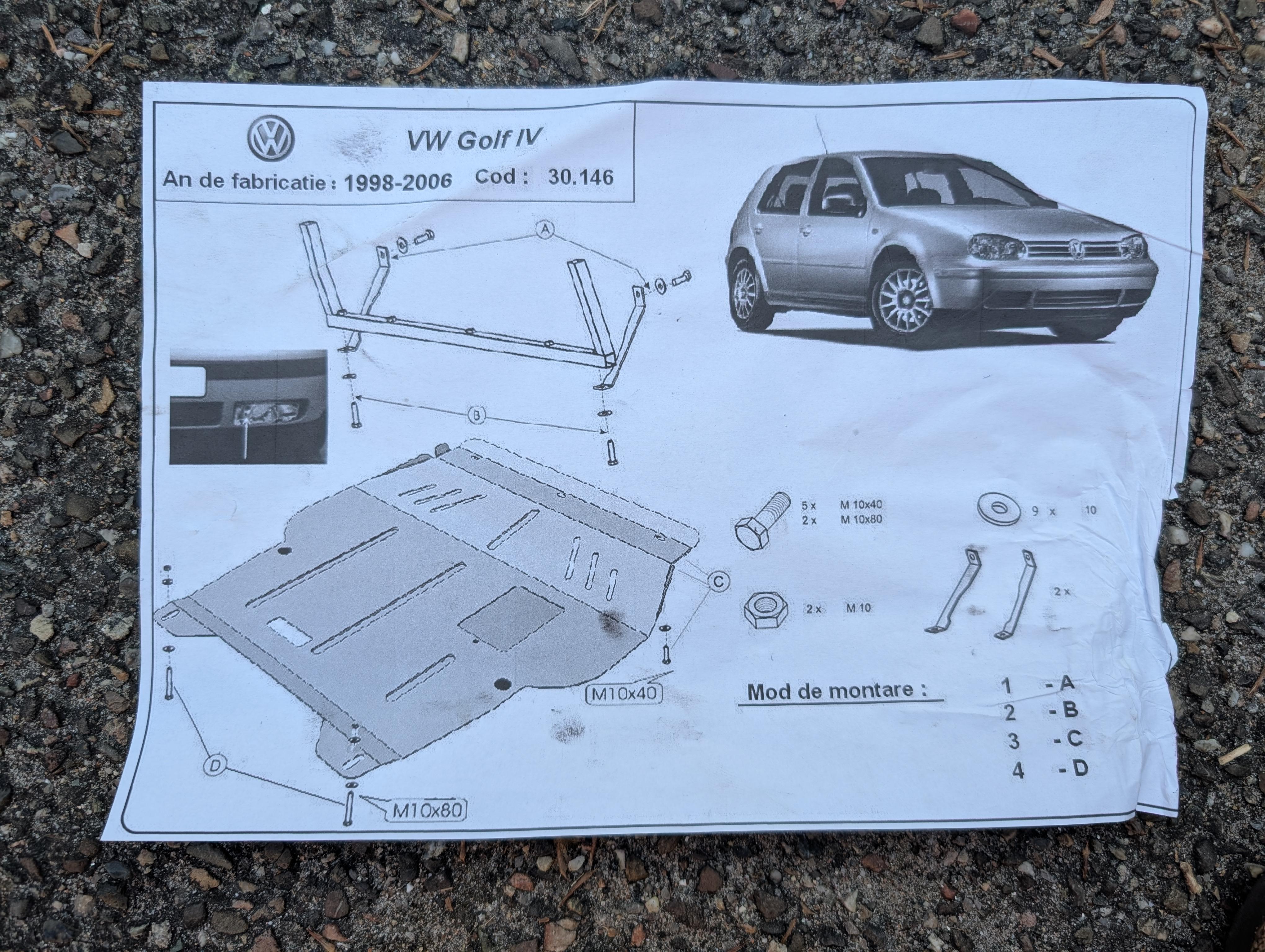 Unterbodenschutz Einbau-"Anleitung"