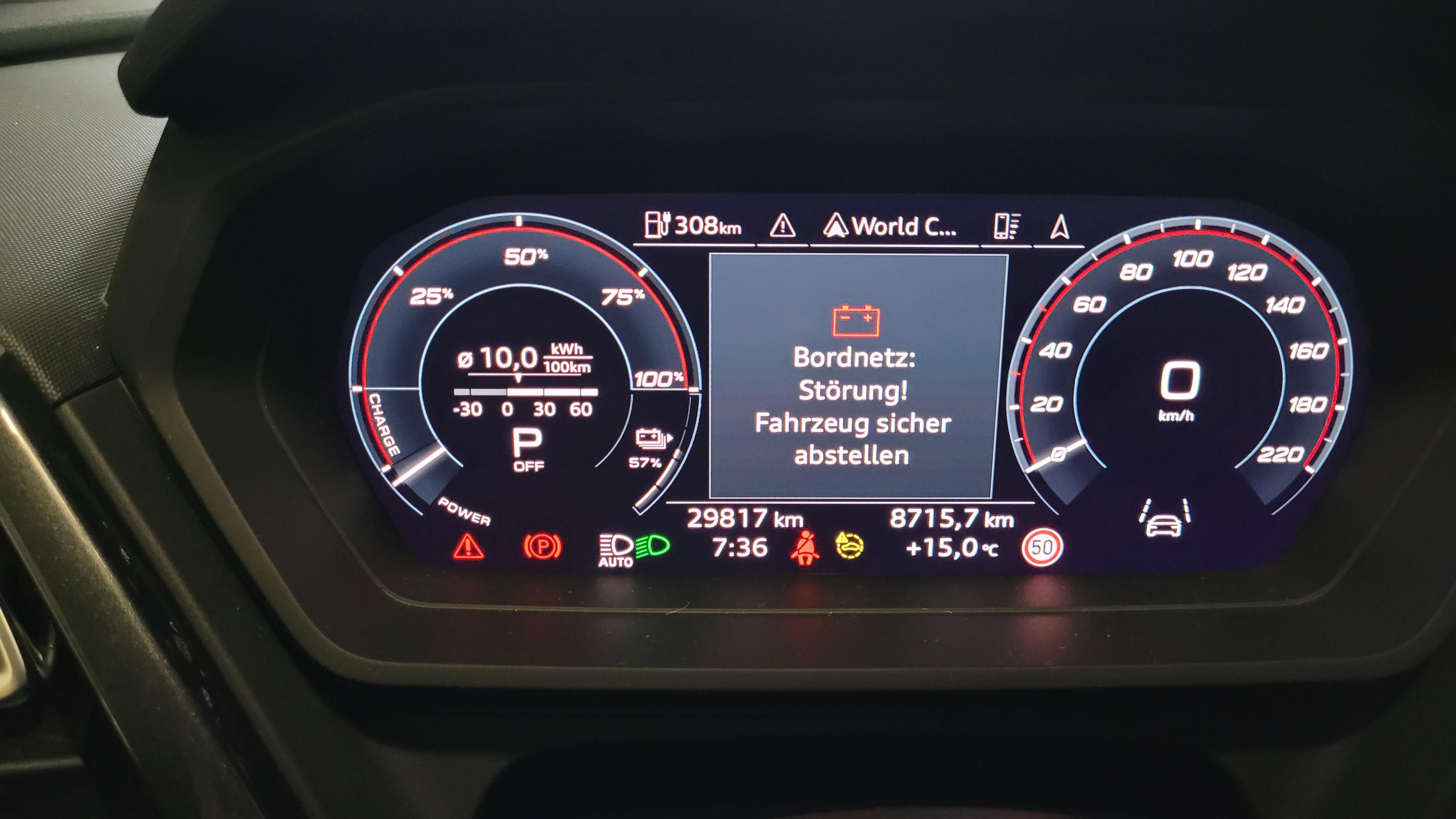 1 Jahr alt und Bordnetz Störung